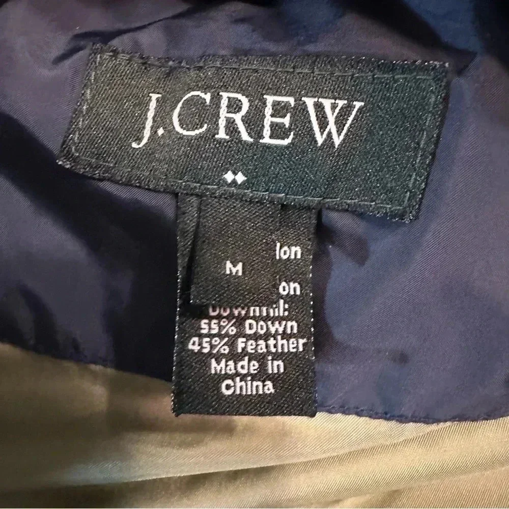 Jcrew puffer Vest Down  Feather Mens size M